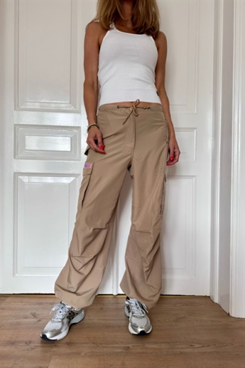 UFO, Silky Flap Pocket pants, Khaki